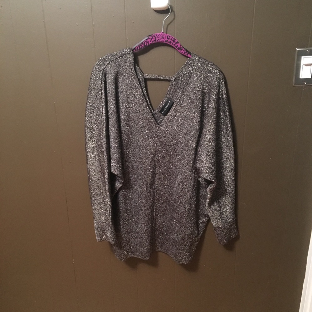Size 22/24 NWT Lane Bryant double V sweater